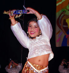 Mili Dancing at the Kallol Pujo