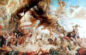 Arjuna Fights the Demons
