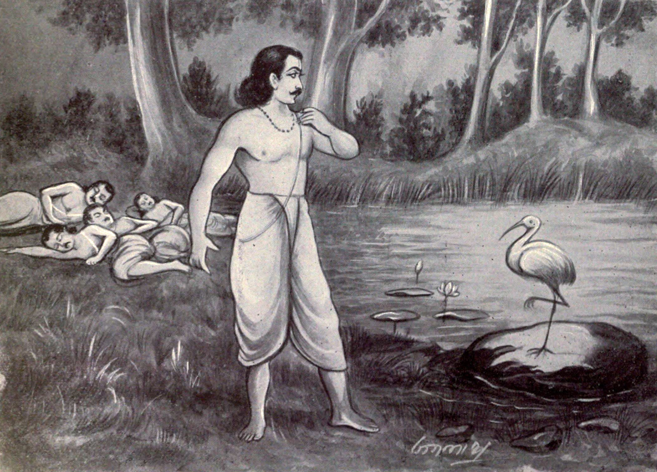 Mahabharata Episode 40: Yudhistir and the Crane - The Stories of ...